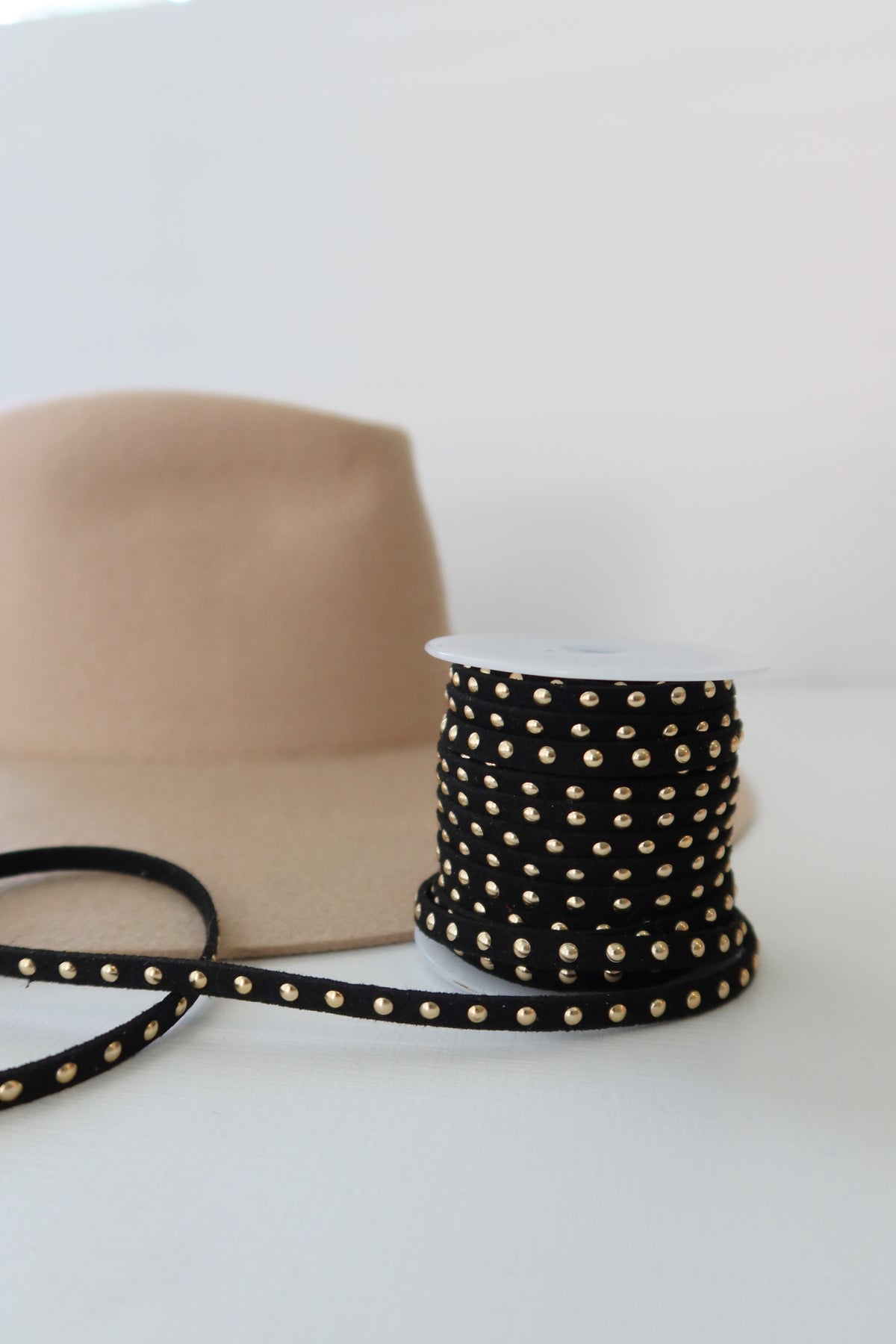 Black Studded Leather